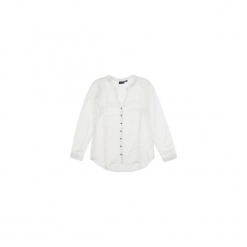 Bluzka tkanina klasyczna gładka. Szare bralety TXM, z tkaniny, klasyczne, z klasycznym kołnierzykiem. Za 39,99 zł.