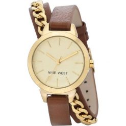 Zegarek Nine West Damski NW/2082CHBN Fashion Gold brązowy. Pomarańczowe zegarki damskie marki Nine West. Za 239,00 zł.