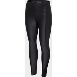 Legginsy treningowe damskie SPDF604 - głęboka czerń - Outhorn. Spodnie damskie Outhorn, z jersey. W wyprzedaży za 89,99 zł.