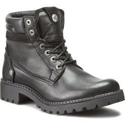 Trapery WRANGLER - Creek Leather WL162501 Black 62. Czarne trapery damskie Wrangler, ze skóry, bez obcasa, bez zapięcia. W wyprzedaży za 269,00 zł.
