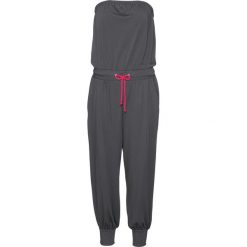 Kombinezony damskie: Kombinezon „bandeau” bonprix szary