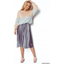 Sweter I302. Szare swetry damskie Pakamera, bez wzorów, z wełny. Za 140,00 zł.