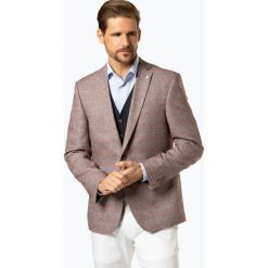 Andrew James New York - Marynarka męska z dodatkiem lnu, czerwony. Czerwone marynarki męskie Andrew James New York, m, w kratkę, biznesowe. Za 649,95 zł.