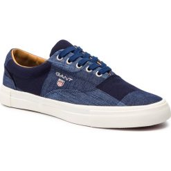 Tenisówki GANT - Hero 18638385 Marine Check G654. Niebieskie półbuty męskie GANT, na co dzień, bez wzorów, z gumy, marine, bez zapięcia. Za 349,95 zł.
