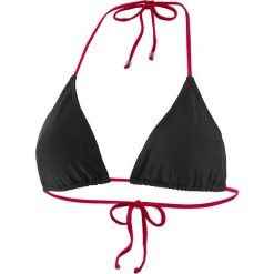 Biustonosz bikini w kolorze czarno-różowym. Czarne biustonosze Najlepsze stroje na plażę, z materiału. W wyprzedaży za 38,95 zł.