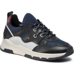 Sneakersy TOMMY HILFIGER - Sporty Chunky Sneaker FW0FW04294 Navy Blazer CHS. Niebieskie półbuty damskie TOMMY HILFIGER, ze skóry. W wyprzedaży za 399,00 zł.