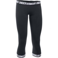 Under Armour Legginsy Favorite Capri Hem Black Black White M. Białe legginsy marki Under Armour, m, z bawełny, do biegania. W wyprzedaży za 119,00 zł.