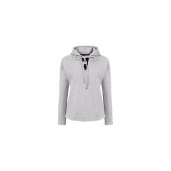 Bluzy damskie: DOPASOWANA BLUZA DAMSKA Z KAPTUREM