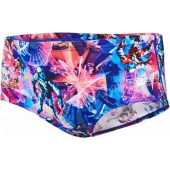 Speedo Kąpielówki Allover 14cm Brief Red/Pink/Deep Lilac 26. Czerwone kąpielówki męskie marki Speedo, m, długie, do pływania. W wyprzedaży za 99,00 zł.