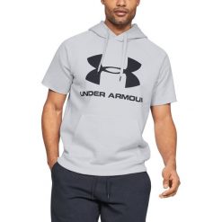 Under Armour Rival Bluza Szary. Szare bluzy męskie xxl, z nadrukiem, z bawełny. Za 188,95 zł.