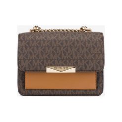 Michael Kors Jade Small Cross body bag Brązowy. Pomarańczowe torebki klasyczne damskie Michael Kors, w paski, z bawełny, bez dodatków. Za 1026,95 zł.