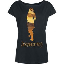 Pocahontas In The Woods Koszulka damska czarny. Czarne bluzki nietoperze Pocahontas, m, z dekoltem w łódkę. Za 79,90 zł.