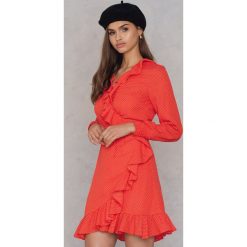 Sukienki hiszpanki: Just Female Kopertowa sukienka Hiro – Red