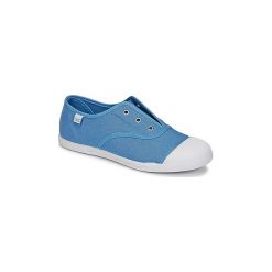Buty Dziecko Citrouille et Compagnie RIVIALELLE. Niebieskie trampki chłopięce marki Citrouille et Compagnie, bez wzorów, bez zapięcia. Za 87,20 zł.