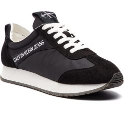 Sneakersy CALVIN KLEIN JEANS - Jerrold S0581 Black. Czarne sneakersy męskie Calvin Klein Jeans, na co dzień, bez wzorów, z jeansu, bez zapięcia. Za 569,00 zł.