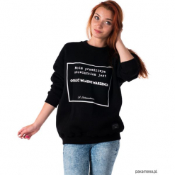 Bluza unisex z cytatem, Schopenhauer, Marzenia. Czarne bluzy damskie Pakamera. Za 179,00 zł.
