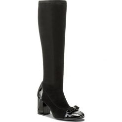 Buty zimowe damskie: Kozaki SAGAN - 3165 Czarny Lakier