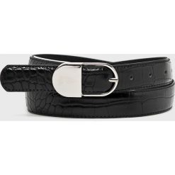 Pieces - Pasek Briah. Czarne paski damskie marki Pieces, w paski, ze skóry ekologicznej. Za 39,90 zł.