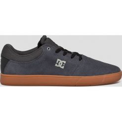 DC - Tenisówki. Szare trampki męskie DC, bez wzorów, ze skóry, na sznurówki. Za 339,90 zł.