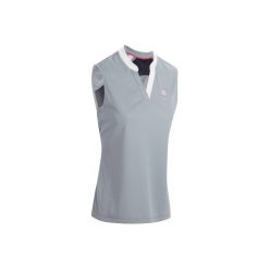 Koszulka b/rękawów Mesh szara. Szare topy sportowe damskie marki FOUGANZA, z meshu. Za 59,99 zł.