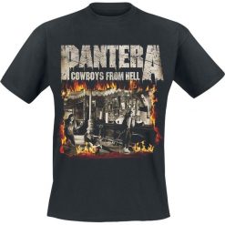 Pantera Cowboys From Hell - Fire Frame T-Shirt czarny. Czarne koszulki męskie Pantera, l, bez wzorów, bez kołnierzyka. Za 74,90 zł.