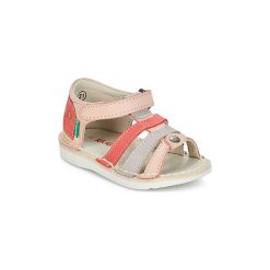 Sandały Dziecko Kickers WOOPY. Różowe sandały dziewczęce marki Kickers, bez zapięcia. Za 289,00 zł.