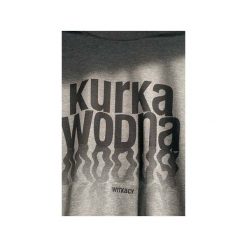 "Kurka wodna" - Witkacy. Szare t-shirty męskie marki Kurdemol, m, bez wzorów, z dresówki, z dekoltem na plecach. Za 69,00 zł.
