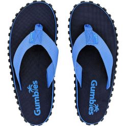 Gumbies - Japonki Duckbill. Niebieskie kapcie męskie Gumbies, z bawełny. W wyprzedaży za 79,90 zł.