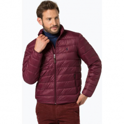 Polo Ralph Lauren - Męska kurtka puchowa, czerwony. Szare kurtki męskie puchowe marki Polo Ralph Lauren, l, z bawełny, button down, z długim rękawem. Za 899,95 zł.