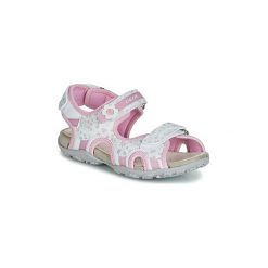 Sandały Dziecko Geox JR SANDAL ROXANNE. Białe sandały dziewczęce Geox, bez zapięcia. Za 155,40 zł.