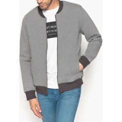 Bluza na suwak. Szare bluzy męskie rozpinane marki La Redoute Collections, s, z elastanu, z długim rękawem, długie. Za 163,76 zł.