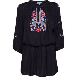 Tunika MELISSA ODABASH NADJA Czarny. Czarne sukienki damskie marki Melissa Odabash, na plażę, bez wzorów, etno, bez kołnierzyka, bez rękawów. W wyprzedaży za 945,00 zł.