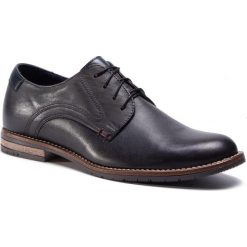 Półbuty SERGIO BARDI - SB-18-10-000804 166. Niebieskie buty wizytowe męskie Sergio Bardi, bez wzorów, ze skóry, eleganckie, bez zapięcia. Za 299,00 zł.