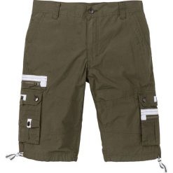Spodenki i szorty męskie: Bermudy Loose Fit bonprix ciemnooliwkowy