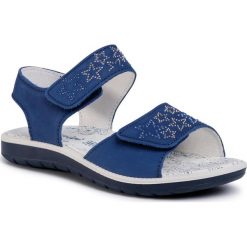 Sandały PRIMIGI - 5385511 S Bluett. Niebieskie sandały dziewczęce Primigi, ze skóry, bez zapięcia. Za 229,00 zł.