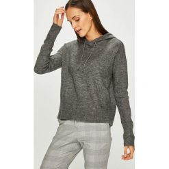 Review - Sweter. Szare swetry klasyczne damskie marki Review, l, z tkaniny, z okrągłym kołnierzem. Za 129,90 zł.