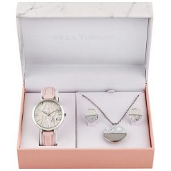 Vera Verona Zestaw Upominkowy Dla Kobiet Z Zegarkiem mwf16-200. Szare zegarki damskie Vera Verona. Za 249,00 zł.