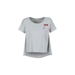 T-shirty z krótkim rękawem Moony Mood GRISTI. Szare t-shirty damskie marki Moony Mood, s, bez wzorów, bez kołnierzyka. Za 54,50 zł.