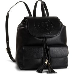 Plecak TRUSSARDI JEANS - Faith Backpack Tumbled 75B00848 K299. Czarne plecaki damskie Trussardi Jeans, bez wzorów, z jeansu. Za 649,00 zł.