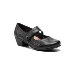 GO SOFT WI23-4702-01. Czarne półbuty damskie GO SOFT, bez wzorów, ze skóry, bez obcasa, bez zapięcia. Za 159,99 zł.