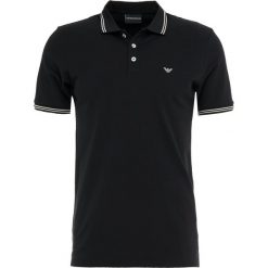 Emporio Armani Koszulka polo nero. Szare koszulki polo marki Emporio Armani, l, z bawełny, z kapturem. Za 419,00 zł.