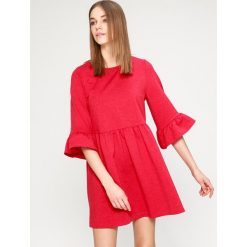 Answear - Sukienka. Szare sukienki damskie ANSWEAR, na co dzień, s, bez wzorów, z elastanu, casualowe, z okrągłym kołnierzem, bez rękawów, mini, proste. W wyprzedaży za 49,90 zł.