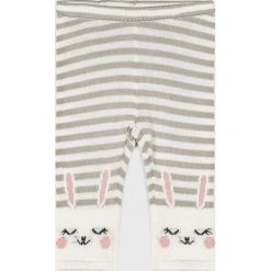 Blukids - Legginsy dziecięce 56-74 cm. Szare spodnie dziewczęce Blukids, bez wzorów, z bawełny. W wyprzedaży za 24,90 zł.