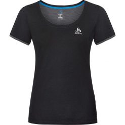 Koszulka sportowa "F-Dry" w kolorze czarnym. Czarne bluzki sportowe damskie Odlo Women, xl, z nadrukiem, z tkaniny, z okrągłym kołnierzem, bez rękawów, bez kaptura. W wyprzedaży za 89,95 zł.