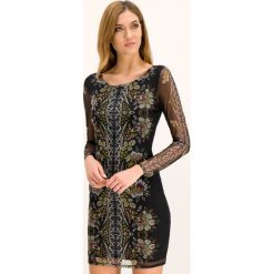 Sukienka koktajlowa Desigual Vest Lua 19WWVKAS. Sukienki damskie Desigual, s, bez wzorów, wizytowe, bez kołnierzyka, bez rękawów. W wyprzedaży za 299,00 zł.