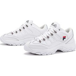 FILA STRADA HIKER LOW > 1010768-1FG. Białe sneakersy damskie Fila, ze skóry. W wyprzedaży za 229,99 zł.