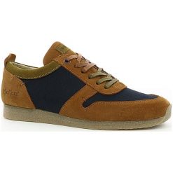 Skórzane sneakersy " Olympei" w kolorze brązowym. Pomarańczowe trampki męskie Kickers, na sznurówki. W wyprzedaży za 214,95 zł.
