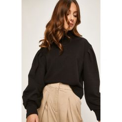 Answear - Bluza. Czarne bluzy damskie ANSWEAR, s, bez wzorów, z bawełny, bez rękawów, bez kaptura. W wyprzedaży za 69,90 zł.