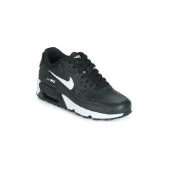 Buty Dziecko Nike AIR MAX 90 LEATHER GS. Czarne trampki chłopięce marki Nike. Za 459,00 zł.