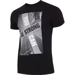 T-shirty męskie z nadrukiem: T-shirt męski TSM022 – głęboka czerń